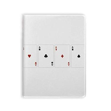 Imagem de Caderno de capa macia com estampa de clube de diamantes em formato de coração Spade