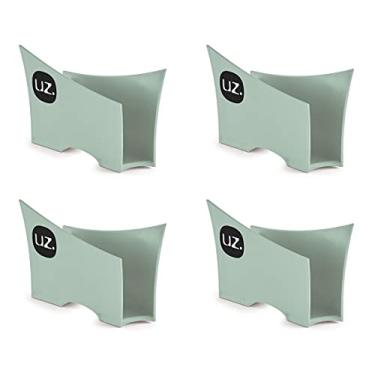 Imagem de Kit Com 4 Porta Guardanapo Quadrado Plástico Para Mesa Cozinha Bar UZ cor:Verde