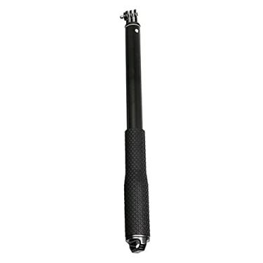 Imagem de Bastão extensível para câmera, cabo de silicone portátil ABS durável, bastão de selfie 91,44 cm para tiro em grupo (preto)