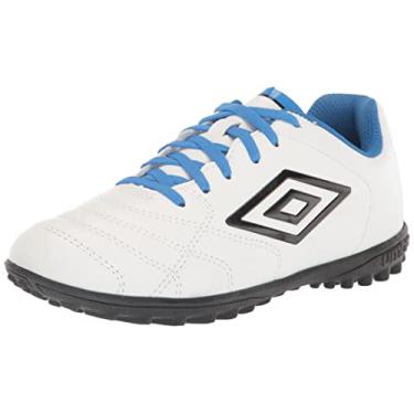 Imagem de Umbro Tênis masculino Classico Xi Tf Jr, branco/preto/azul, 1 Little Kid