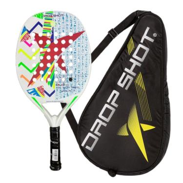 Imagem de Raquete Beach Tennis Drop Shot Nilo Ou Tebas + Capa Térmica c/ bolso