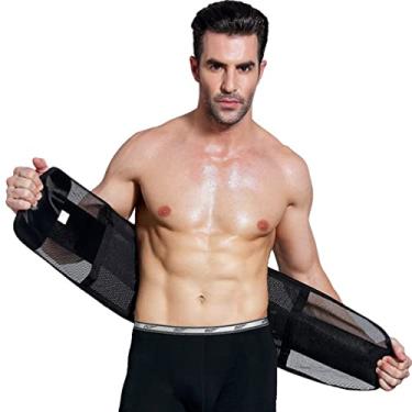 Imagem de Sporting Goods Cinto masculino feminino cintura cintura de corporal cintura queima calorias gordura barriga tamanho G (preto)