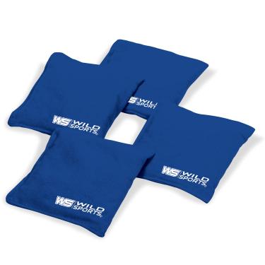 Imagem de Wild Sports Bolsa de feijão Cornhole autêntica (pacote com 4), azul