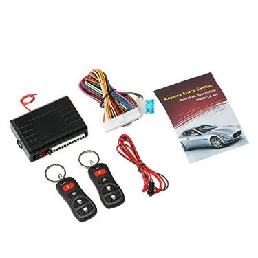 Imagem de Tempaky Kit de caixa de controle remoto universal universal 12V Sistema de entrada sem chave de fechadura da porta do carro com botão de liberação do porta-malas