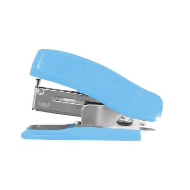 Imagem de Mini Grampeador 15 Folhas Azul Blister de 500 Grampos 26/6 Keep - EI165