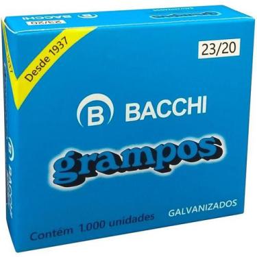 Imagem de Grampo Para Grampeador 23/20 Aco 1000 Grampos - Bacchi
