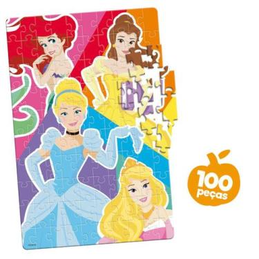 Imagem de Quebra Cabeça Disney Princesas 100 Peças Toyster - 8007