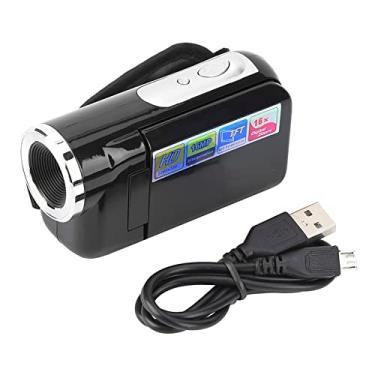 Imagem de Filmadora com Câmera de Vídeo, Filmadora com Zoom com Tela TFT Colorida de 2 Polegadas, Filmadora Digital Portátil para Exercícios, Ciclismo, Alpinismo e Corrida(Preto)