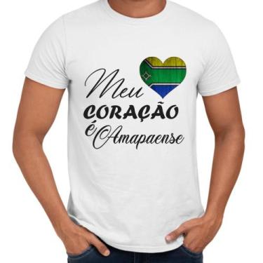 Imagem de Camisa Meu Coração É Amapaense Amapá - Web Print Estamparia