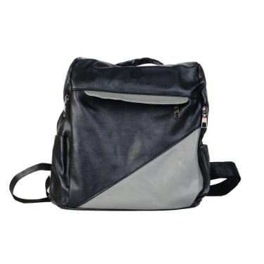 Imagem de Mochila anti-roubo Black Woman Cinza em Couro Sintético