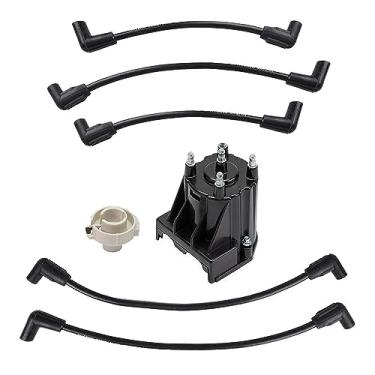 Imagem de A.A Kit de ajuste com fios de vela de ignição para rotor de tampa do distribuidor MerCruiser 3.0L LX 811635Q2, 84-816761Q14