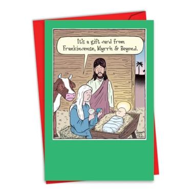 Imagem de NobleWorks Cartão engraçado de agradecimento de Natal com envelope de 12 x 18 cm (1 cartão) Vale-presente Belém C10729XTG