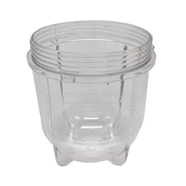 Imagem de Copos de bala curtos originais de substituição Magic Bullet de 340 g (1, compatível com MB 1001, MB 1001B, MBR-1701, MBR-1702, MBR-1101, MB-BX1770-02, MBR-0301)