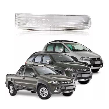 Imagem de Par lente pisca seta retrovisor fiat strada adventure 2014