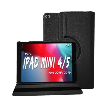 Imagem de CAPA CASE PARA IPAD MINI 4ª (A1538 A1550) 5ª GERAÇÃO (A2133 A2124 A2126 A2125) DE 7.9" POL. ANO 2015/2019 - ALAMO (PRETO)