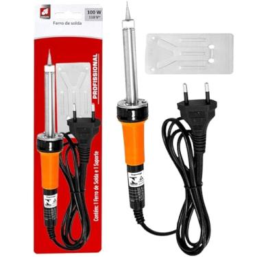 Imagem de Ferro De Solda Barcelona Profissional Com Suporte Soldagem De Estanho 100Watts 110/127Volts