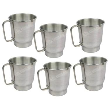 Imagem de Kit 6 Canecas De Aluminio 500 Ml Chopp N10 Pop Com Alça