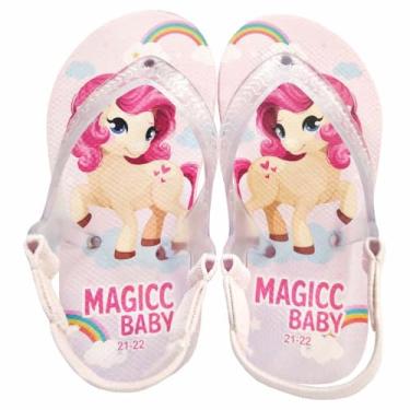 Imagem de Chinelo Bebê Sandália Infantil Pônei Meninas Magicc Baby MB-020-23/24