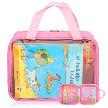 Imagem de Estojo de transporte para Leapfrog LeapReader sistema de leitura e escrita Leapfrog LeapReader, bolsa de armazenamento portátil com alça (rosa)