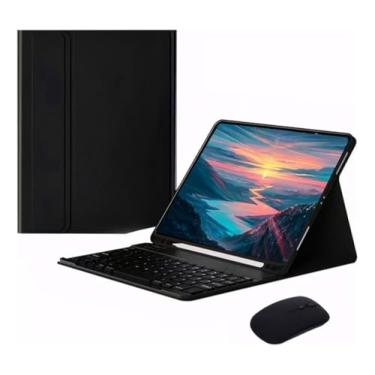 Imagem de Capa Para iPad Pro 11 e Teclado Bluetooth e Mouse 2018-2022 (Preto, Teclado comum)