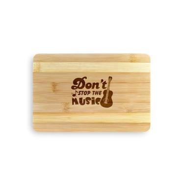 Imagem de Tábua de cortar guitarra, presentes de guitarra, presentes para guitarra, tábua de corte de bambu, ideia de presente de inauguração de casa, aniversário, ideia de presente de Natal (grande (45 x 30