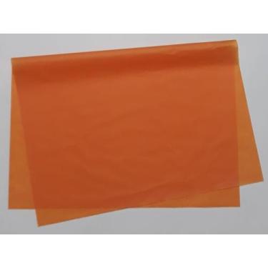 Imagem de Papel de seda 50x70 laranja ac86 - pacote com 100 folhas - ART COLOR P