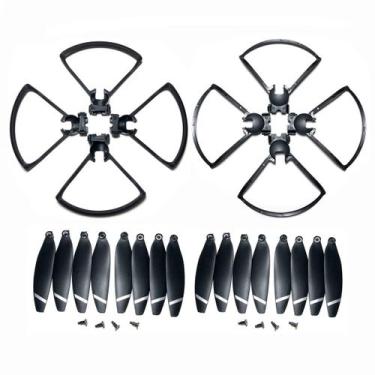 Imagem de Kit Completo para Drone L900  12 Proteções e 32 Hélices para Máxima Se