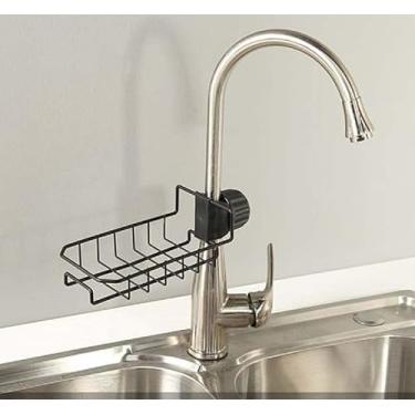 Imagem de Suporte Pia Esponja Bucha Detergente Organizador De Torneira