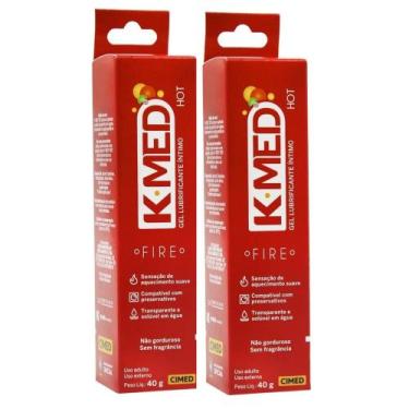 Imagem de Kit 2 k-med lubrificante íntimo fire que esquenta 40g cimed