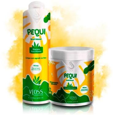 Imagem de Pequi Shampoo E Máscara, Restaure E Brilhe Com Óleo De Pequi - Vloss