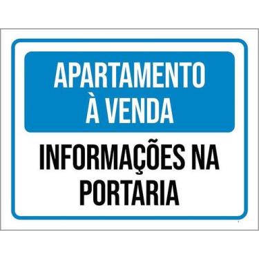 Imagem de Placa Apartamento Informações Portaria 36X46 - Sinalizo