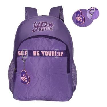 Imagem de Mochila Feminina Love Coração Juvenil Yepp Costas Preta Gran