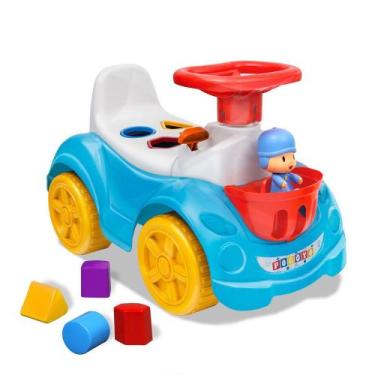 Imagem de Totokinha Pocoyo Infantil Azul com boneco, buzina, e peças - Cardoso T