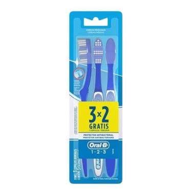 Imagem de Escova Dental Oral-B 123 Médio 40 Leve 3 Pague 2