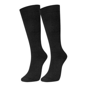 Imagem de Meia 3/4 Inverno Selene em Lã 7001-001, Preto, 34/39