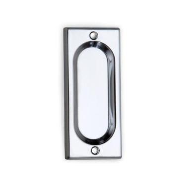 Imagem de Puxador Concha/embutir/retangular/cromad/10 Pçs C/paraf(312) - comerci