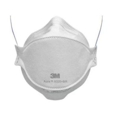 Imagem de Máscara Pff2 Aura 9320 BR Respirador Descartável - 3M