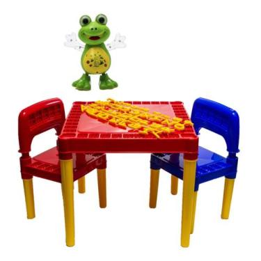 Imagem de Kit Infantil Mesa Didática Tritec + Brinquedo Sapo Dançante - Tritec e