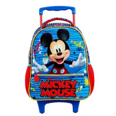 Imagem de  Mochila Escolar Rodinha Luxo Mickey Mouse Original Disney  - Xeryus