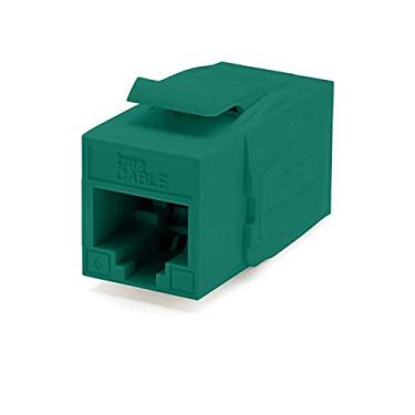 Imagem de TrueCABLE Acoplador de conector Keystone Cat6, não blindado (UTP), PoE++ (4PPoE), listado UL, verificado ETL, ANSI/TIA 568-2.D Cat 6 em conformidade com desempenho, acopladores RJ45 fêmea para fêmea,
