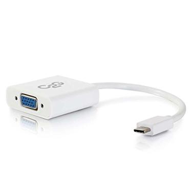 Imagem de C2G /Cables To Go 29472 USB 3.1 USB-C para adaptador de vídeo VGA - Branco (compatível com TAA)