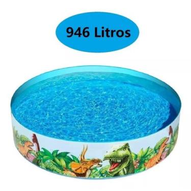 Imagem de Piscina Semirrígida Circular Infantil 946l Verão Dinossauro - Bestway