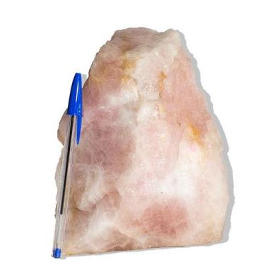 Imagem de 01 Cristal Rosa Pedra Pé Serrado Natural 4Kg 18cm Tipo B - CristaisdeC