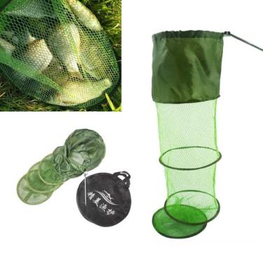 Imagem de Sambura Guarda Peixe Grande Com Fixador Pesca 1,40mts Dobravel Rede Bo