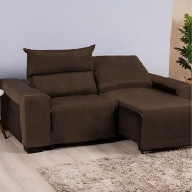 Imagem de Capa de sofá retrátil reclinável premium king 2 módulos assento de 2,4