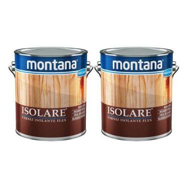Imagem de Kit 2 Isolare Verniz Flex Base Água Transparente 3,6l Montana