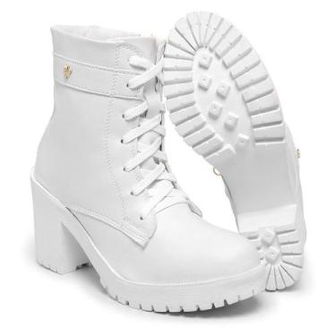 Imagem de Bota Botinha Coturno Para Mulheres Salto Alto Feminino - J.rei Calçado