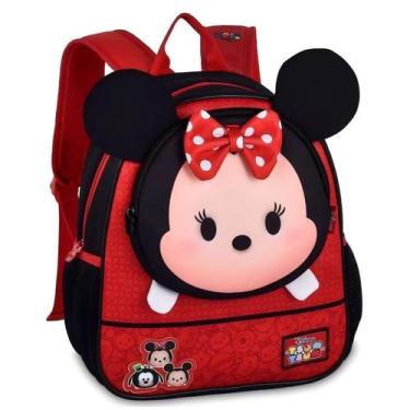 Imagem de Mochila De Costas Infantil Escolar Passeio Menina TSUM TSUM Minnie/Mic