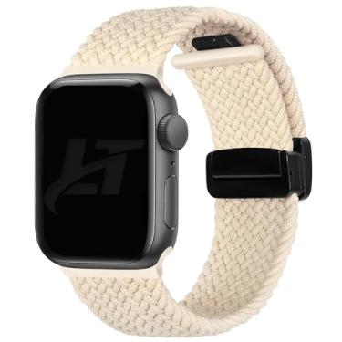 Imagem de Pulseira Trançada LTimports compativel com Apple Watch 46mm Series 10, Apple Watch 45mm Series 9/8/7, Apple Watch 44mm Series 6/5/4/SE, Apple Watch 42mm Series 3/2/1 e Apple Watch Ultra/Ultra2 49mm (LT-Areia)