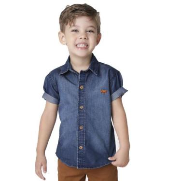 Imagem de Camisa Infantil Look Jeans Tradicional Jeans, 04